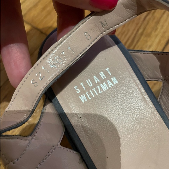 ✈️SW Suede Leather vibrant Wedges Platforms Coastal Designer Luxury vintage y2k - Picture 8 of 9